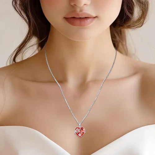 Miniatura 31 de Collar de alas de ángel de plata de ley 925, ángel de la guarda, enfermera RN caduceo, dije de ángel de cristal, joyería de regalo para mujer