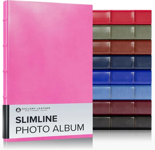 Miniatura 9 de Gallery Leather Álbum de fotos de 4 x 6 pulgadas, álbum de fotos con 3 anillas, 60 páginas para 120 fotos, rellenable, puede adaptarse a fotos de 4
