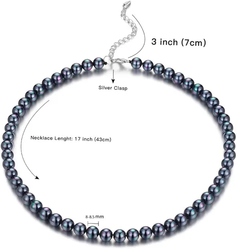 Miniatura 4 de BULINLIN - Gargantilla de cuentas con perlas, joyería de moda para cumpleaños, regalo para mujer
