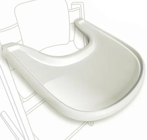 Miniatura 11 de Mesa para silla alta compatible con silla Stokke Tripp Trapp con potente superficie de succión suave, negro brillante, libre de BPA, fácil