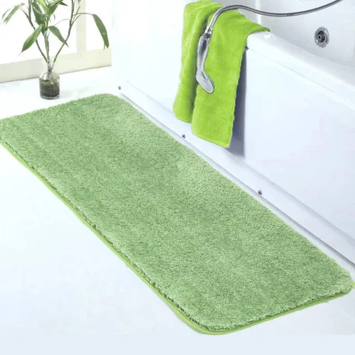 Miniatura 68 de Walensee Alfombra de baño antideslizante (16 x 24 pulgadas, color rubor) absorbente de agua, microfibra suave, lavable a máquina, alfombra de baño