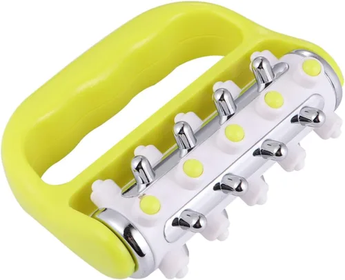 Masajeador masajeador de cuerpo entero para pies Punto de disparo Rodillo de mano Abs Aleación de aluminio Amarillo
