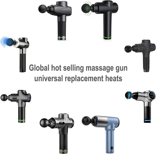 Miniatura 5 de Accesorios de pistola de masaje para Hypervolt Go, 12 cabezales de masajeador reemplazables para satisfacer diferentes necesidades de alivio