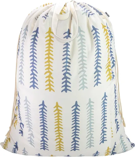 Miniatura 18 de Bolsa de Lona para Ropa Sucia de 33" x 35", Bolsa de Lavandería de Algodón Grueso con Asas y Cordón, Extra Grande de Servicio Pesado Lavable, Forro