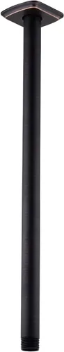 Miniatura 18 de Brazo de ducha con brida de acero inoxidable de 4 pulgadas, extensión recta montada en el techo para cabezal de ducha de lluvia superior, níquel