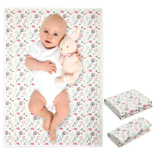 Miniatura 17 de Cambiador de bebé de cuero vegano - Cambiador portátil lavable, cambiador plegable de viaje para bebé, regalos de ducha para recién nacidos y niños