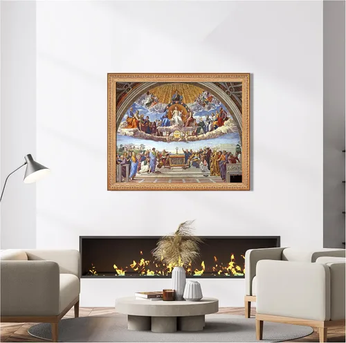 Miniatura 611 de A&T ARTWORK Campo de trigo con cipreses de Van Gogh Las reproducciones de arte clásico mundial, impresiones en lienzo giclée para decoración