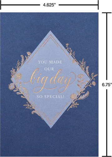 Miniatura 7 de American Greetings Tarjetas de agradecimiento de boda, mucho más maravillosas (8 unidades)