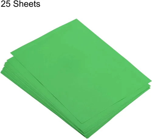 Miniatura 3 de MECCANIXITY 25 hojas de papel de copia a color de 8.3 x 11.7 pulgadas, papel de impresora de 2.82 oz/m², verde esmeralda para impresión de oficina