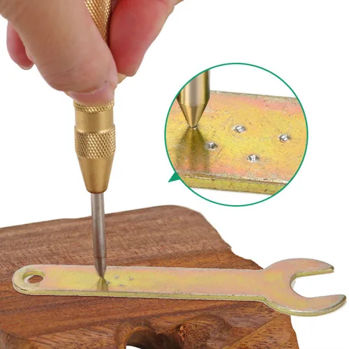Miniatura 5 de AFUNTA Juego de 8 brocas centrales con punzón central automático, bisagra autocentrante, perforadora de agujero de núcleo, herramientas