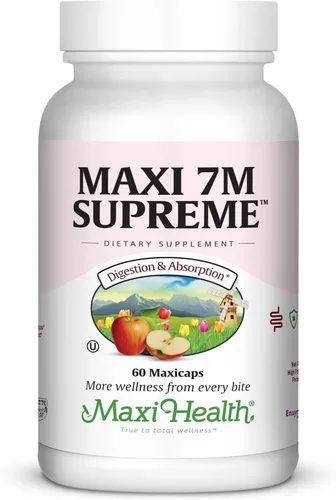 Maxi Health 7M Supreme High Potency Probiotic Acidophilus Formula, 60 unidades