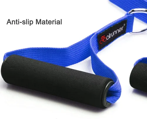 Miniatura 4 de Coolrunner 2 pares de asas de banda de resistencia, agarres de fitness, diseño ancho, asas de cable resistentes con núcleos de ABS sólidos, anillos