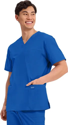 Miniatura 53 de Cherokee WW Professionals WW695 - Camisa de uniforme sanitario para hombre, con cuello en V