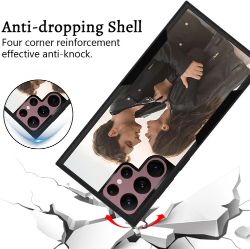 Miniatura 4 de Funda protectora personalizada con foto para Samsung Galaxy S22 Ultra 5G, con imagen, texto, logotipo, [probada en caídas de grado militar], Estilo 1