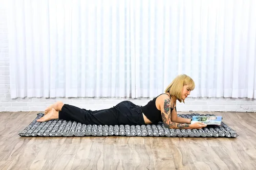 Miniatura 2 de Leewadee - Kapok Roll Mat – Colchón plegable hecho a mano para dormir y relajación de Tailandia, ideal como cama de invitados, esterilla de camping