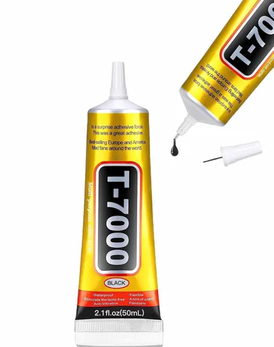 Miniatura 10 de ALECPEA Upgrade T-7000 Pegamento adhesivo negro - 2 piezas de 15 ml Adhesivo impermeable de alto rendimiento para reparaciones de precisión, 2