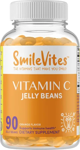 Gomitas de vitamina C | Apoya la salud inmunológica | Sin gluten, gelatina y OGM | Apto para veganos y kosher | Sabor a naranja para adultos | 90