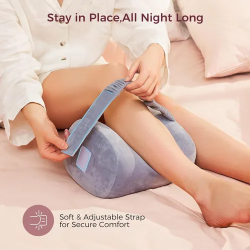Miniatura 5 de Momcozy Almohada de rodilla para dormir de lado, espuma viscoelástica suave y diseño sin pellizcos, alivia el dolor de rodilla, piernas y ciática