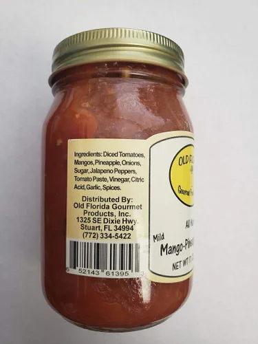 Miniatura 2 de Old Florida Gourmet Salsa de piña y mango suave