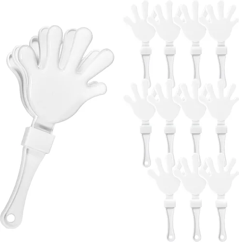 Miniatura 16 de Windy City Novelties Paquete de 12 mini pinzas de mano de 7 pulgadas, ruidosos de plástico para juegos deportivos, rallyes de pep, portones traseros
