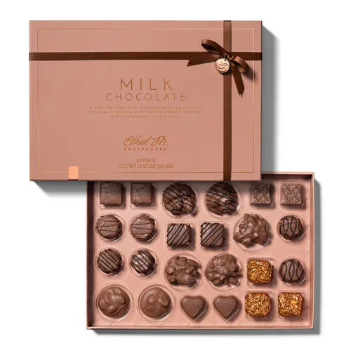 Miniatura 11 de Ethel M Chocolates Caja de regalo de 24 piezas de la colección de chocolate negro de primera calidad, sabores exóticos, limón, vainilla, caramelo