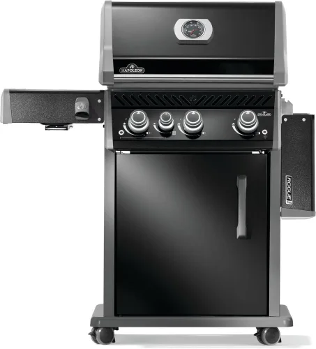 Miniatura 7 de Napoleon Rogue PRO 425 Parrilla de gas propano con quemador lateral infrarrojo, negro, parrilla duradera de 4 quemadores para patio trasero