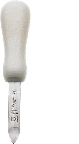 Miniatura 7 de Mercer Culinary Cuchillo de ostras estilo Boston con mango de polietileno, 3 pulgadas, color blanco