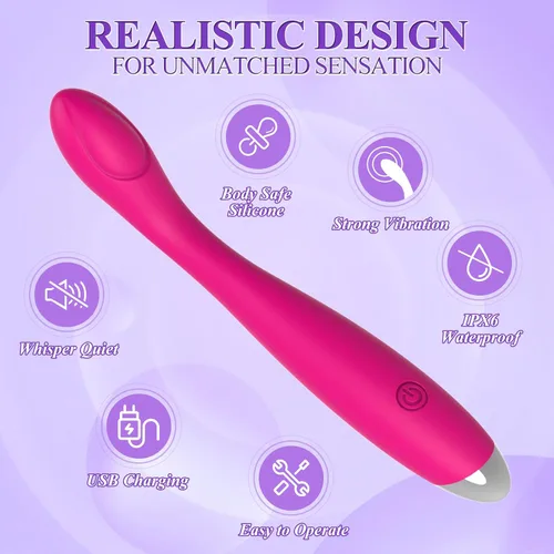 Miniatura 6 de Juguetes sexuales vibradores para mujeres con 10 modos de vibración, estimulador de punto G, vibrador femenino con silicona de grado médico e
