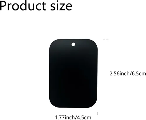 Miniatura 2 de GDMINLO Placa de metal de montaje (paquete de 8) para soporte magnético de teléfono con adhesivo completo para imán de teléfono, 8