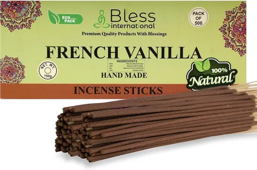 Miniatura 84 de Bless International varillas de incienso 100 % natural hechas a mano, sumergidas a mano, el mejor aroma Incienso y mirra