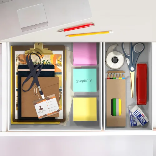 Miniatura 6 de SIMPLE HOUSEWARE Organizador de cajones plegable para ropa/ropa interior/bragas/body de bebé, contenedor para medias, juego de 12, gris