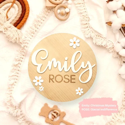 Miniatura 6 de Personalized Baby Announcement Sign, Baby Name Signs for Nursery, Newborn Announcement Sign, Birth Announcement Sign, Announcement Board for New