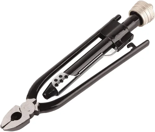 Miniatura 3 de Alicates de seguridad para torsión de alambre, acero de alto carbono de 6 pulgadas con bloqueo de alambre eléctrico con retorno automático