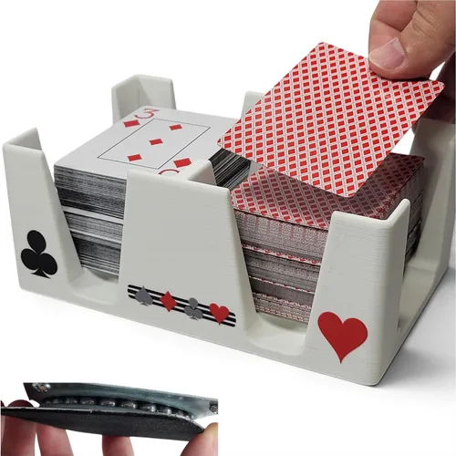 Miniatura 11 de Bandeja giratoria de cartas Busting with Pips para 1-2 cubiertas: fabricada en Estados Unidos (cristal)