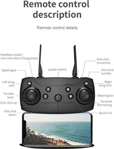 Miniatura 4 de Drones sin escobillas con cámara para adultos 4K, Fotografía aérea de alta definición Evitación de obstáculos Cuatro aviones Posicionamiento