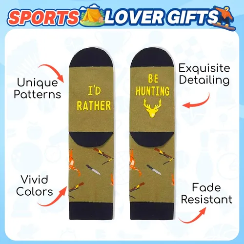 Miniatura 4 de HAPPYPOP Sports Gifts for Men Women - Rock Climbing Running Gifts, Running Hunting Socks