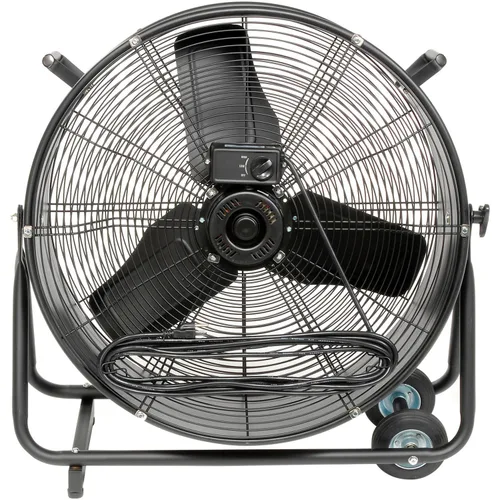 Miniatura 4 de Global Industrial Ventilador de tambor inclinable portátil de 24" de diámetro, 7700 CFM, 1/3 HP, 1 fase, 2 velocidades, 120 voltaje, 1100 RPM