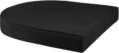 Miniatura 5 de Jeco Silla de mimbre con cojín negro, juego de 2, miel/W00205