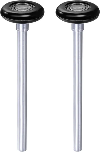 Miniatura 8 de uxcell 2 rodillos de nailon para puerta de garaje de 1.8 pulgadas para pista de garaje de 2 pulgadas, ruedas de puerta de garaje silenciosas