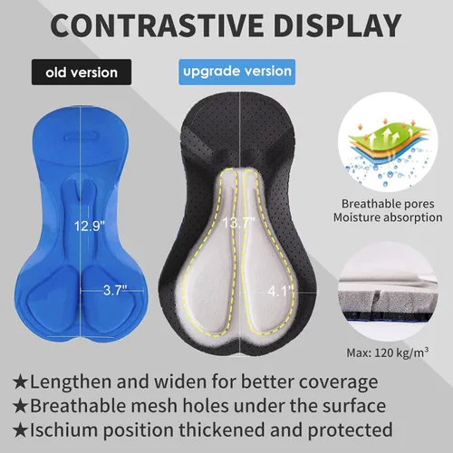 Miniatura 5 de BALEAF Pantalones cortos de ciclismo acolchados en 3D para hombre