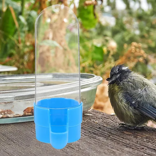Miniatura 7 de Generic Comedero de agua para pájaros, 2 unidades, dispensador de alimentos para pájaros y mascotas, dispensador de agua automático suspendido