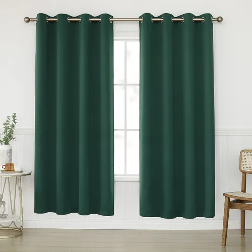 Miniatura 51 de KEQIAOSUOCAI Cortinas rosa bebé de 63 pulgadas para habitación de niñas - Con aislamiento térmico que oscurece la habitación, cortinas de ventana