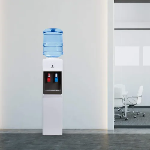 Miniatura 6 de Avalon despachador/refrigerador de agua con carga superior – Agua fría y caliente, con seguridad para niños, diseño innovador. Capacidad