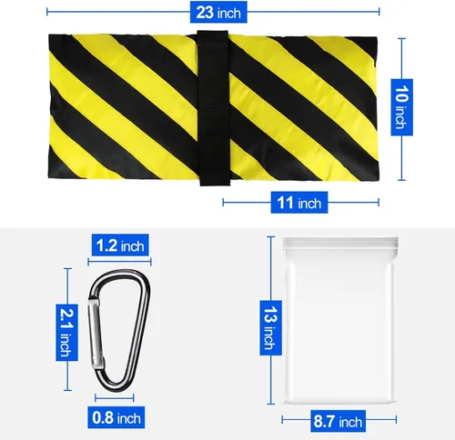 Miniatura 4 de EMART Bolsa de Arena de Servicio Pesado para Estudio Fotográfico Bolsa de Peso Diseño de Alforja para Soporte de Luz de Fotografía Trípode, Patio
