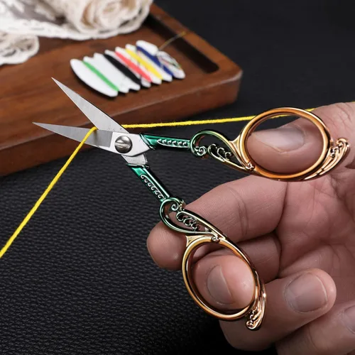 Miniatura 6 de YOUGUOM Tijeras de bordado, pequeñas tijeras de precisión afiladas para coser artesanías, herramientas de manualidades, costura, hilo de hilo