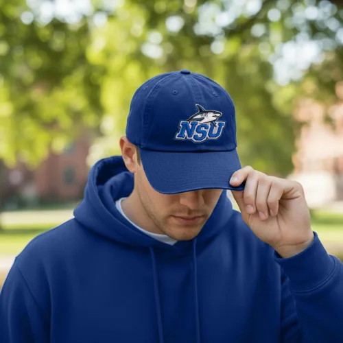 Miniatura 5 de Desert Cactus Nova Southeastern University Baseball Hat NSU Sharks Brimmed Embroidered Cap Adjustable Cloth Strap Adult