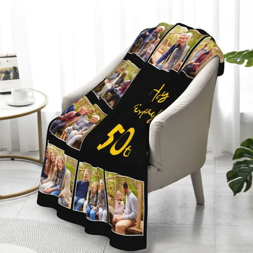 Miniatura 3 de JCETUNO Regalos personalizados de San Valentín para él y ella, mantas personalizadas con foto, mantas de fotos personalizadas, mantas de fotos