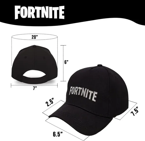 Miniatura 6 de FORTNITE Gorra de béisbol para niños, sombrero de calidad para niños y gorra ajustada, gorra de béisbol de ala plana con diseño elegante
