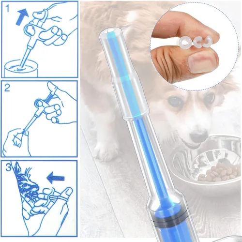 Miniatura 4 de 2 unidades de píldoras para mascotas para gatos pequeños, perros, dispensador de pistola de píldoras, píldoras para mascotas, píldoras de punta