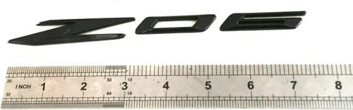 Miniatura 5 de 1 emblema Z06 de repuesto para insignia lateral de automóvil para GM Chevrolet C8 Corvette 85623536 2020-2022 (negro/rojo)